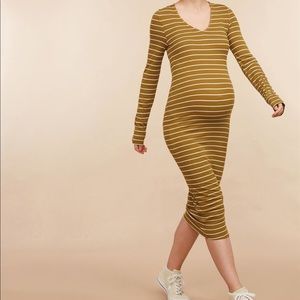 Knit Rib Motherhood Maternity Dress